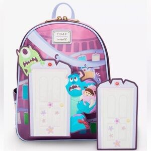 Loungefly Pixar Disney Monsters Inc. Door Scene Mini-Backpack w/wallet